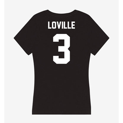 Portland State - NCAA Football : Terence Loville - Classic Shersey Women's V-Neck T-Shirt-1