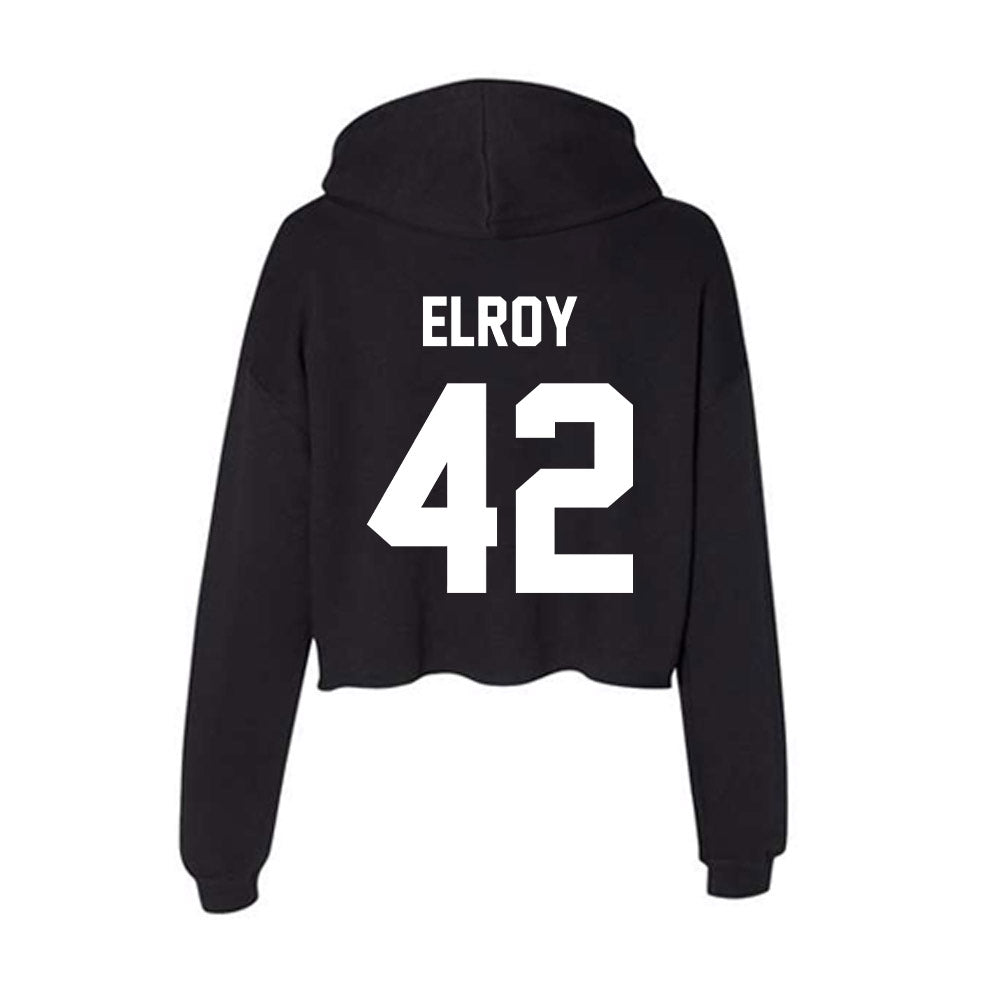 Portland State - NCAA Football : Caine Elroy - Classic Shersey Women's Crop Fleece Hoodie-1