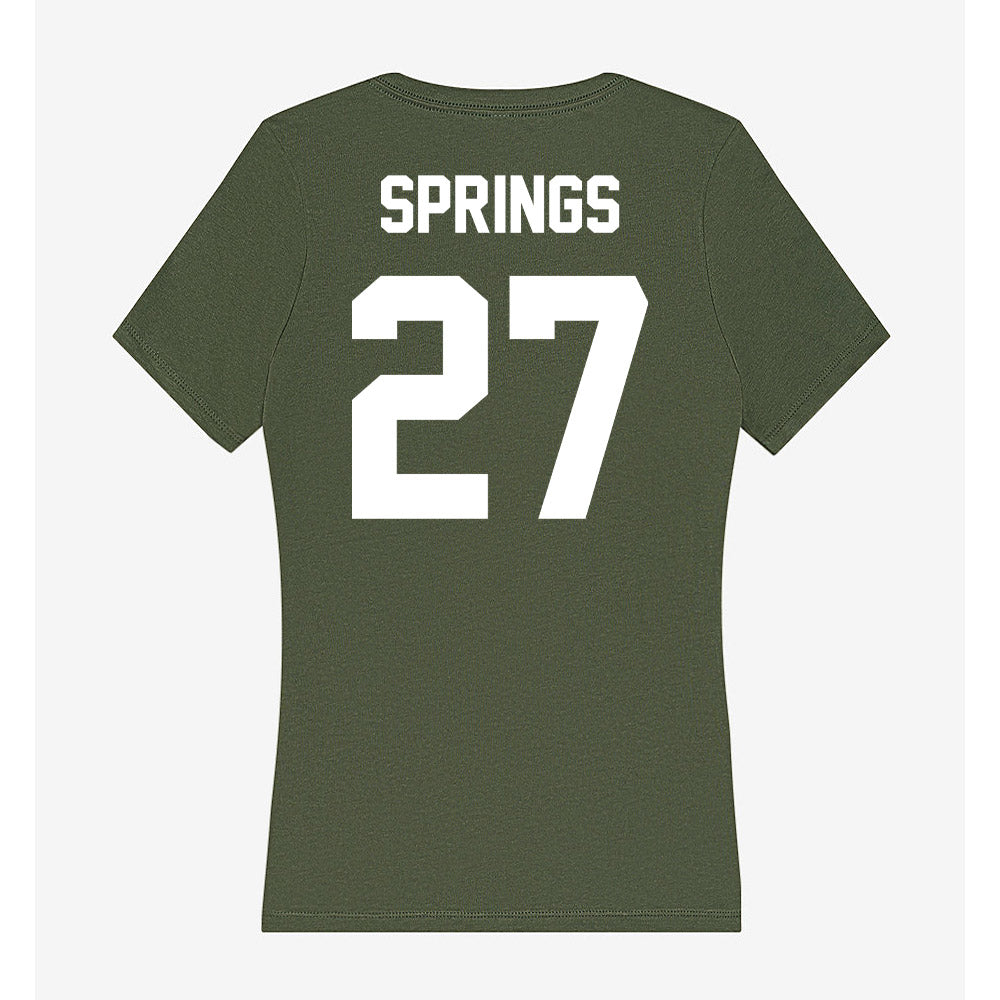 Portland State - NCAA Football : Quincy Springs - Classic Shersey Women's V-Neck T-Shirt-1