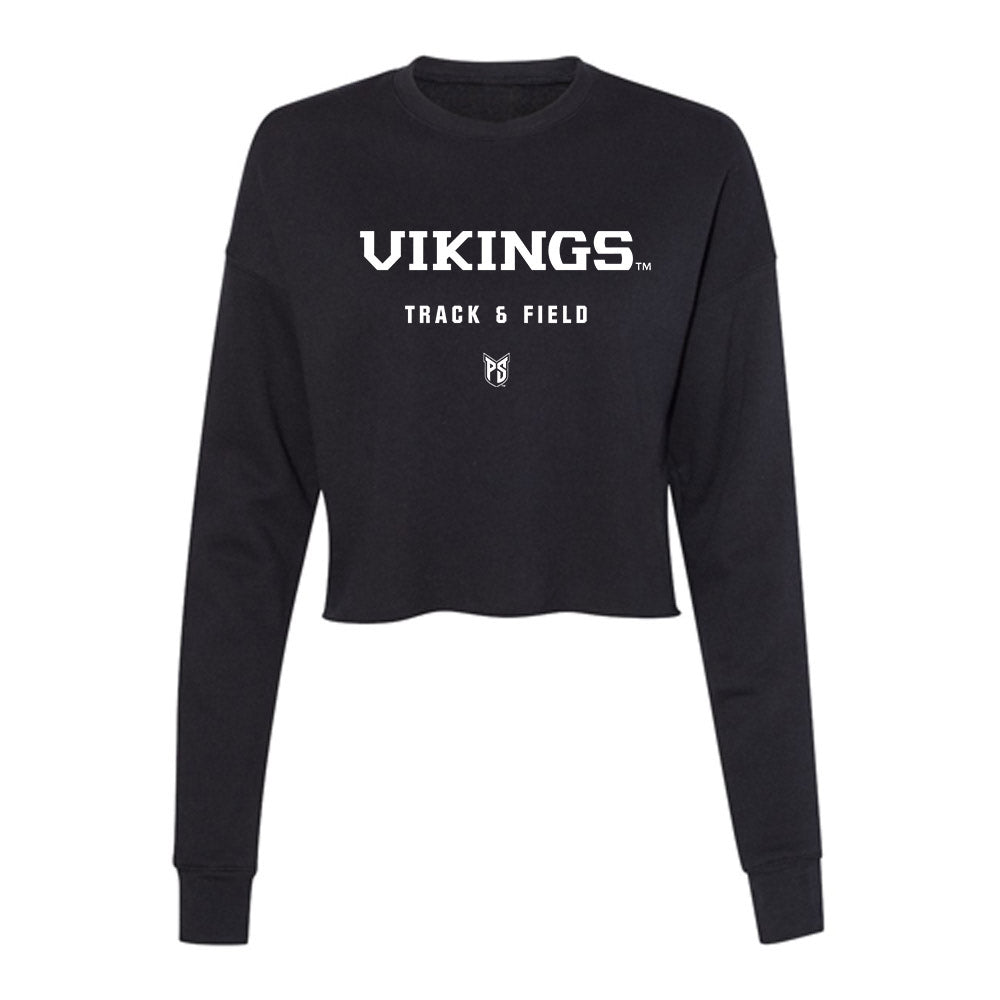 Portland State - NCAA Women's Track & Field : Savannah Beasley - Classic Shersey Women's Cropped Crew Fleece-0