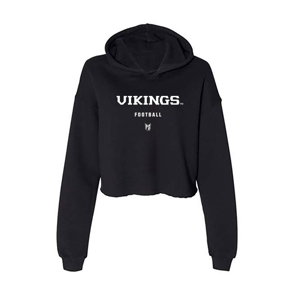 Portland State - NCAA Football : Justin Craigwell - Classic Shersey Women's Crop Fleece Hooded Sweatshirt-0