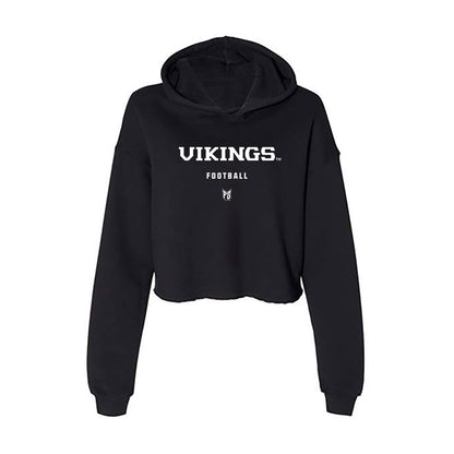 Portland State - NCAA Football : Justin Craigwell - Classic Shersey Women's Crop Fleece Hooded Sweatshirt-0