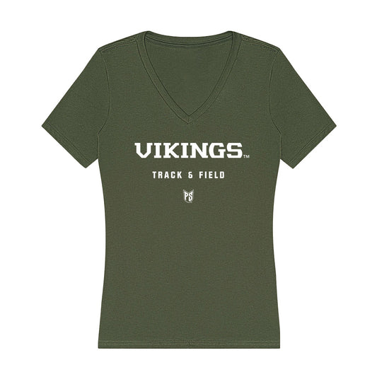 Portland State - NCAA Women's Track & Field : Norhan Abdel Halim - Classic Shersey Women's V-Neck T-Shirt-0