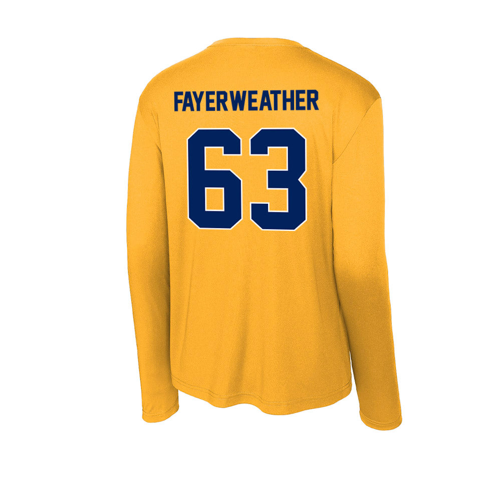 UW Eau Claire - NCAA Football : Blake Fayerweather - Activewear Long Sleeve T-Shirt-1