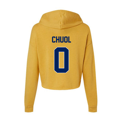 UW Eau Claire - NCAA Football : Yaach Chuol - Women's Crop Fleece Hoodie-1