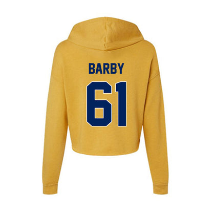 UW Eau Claire - NCAA Football : Lucas Barby - Women's Crop Fleece Hoodie-1