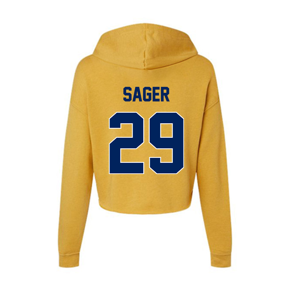 UW Eau Claire - NCAA Football : DeShaun Sager - Women's Crop Fleece Hoodie-1