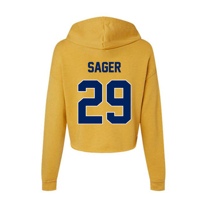 UW Eau Claire - NCAA Football : DeShaun Sager - Women's Crop Fleece Hoodie-1