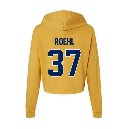 UW Eau Claire - NCAA Football : Nolan Roehl - Women's Crop Fleece Hoodie-1