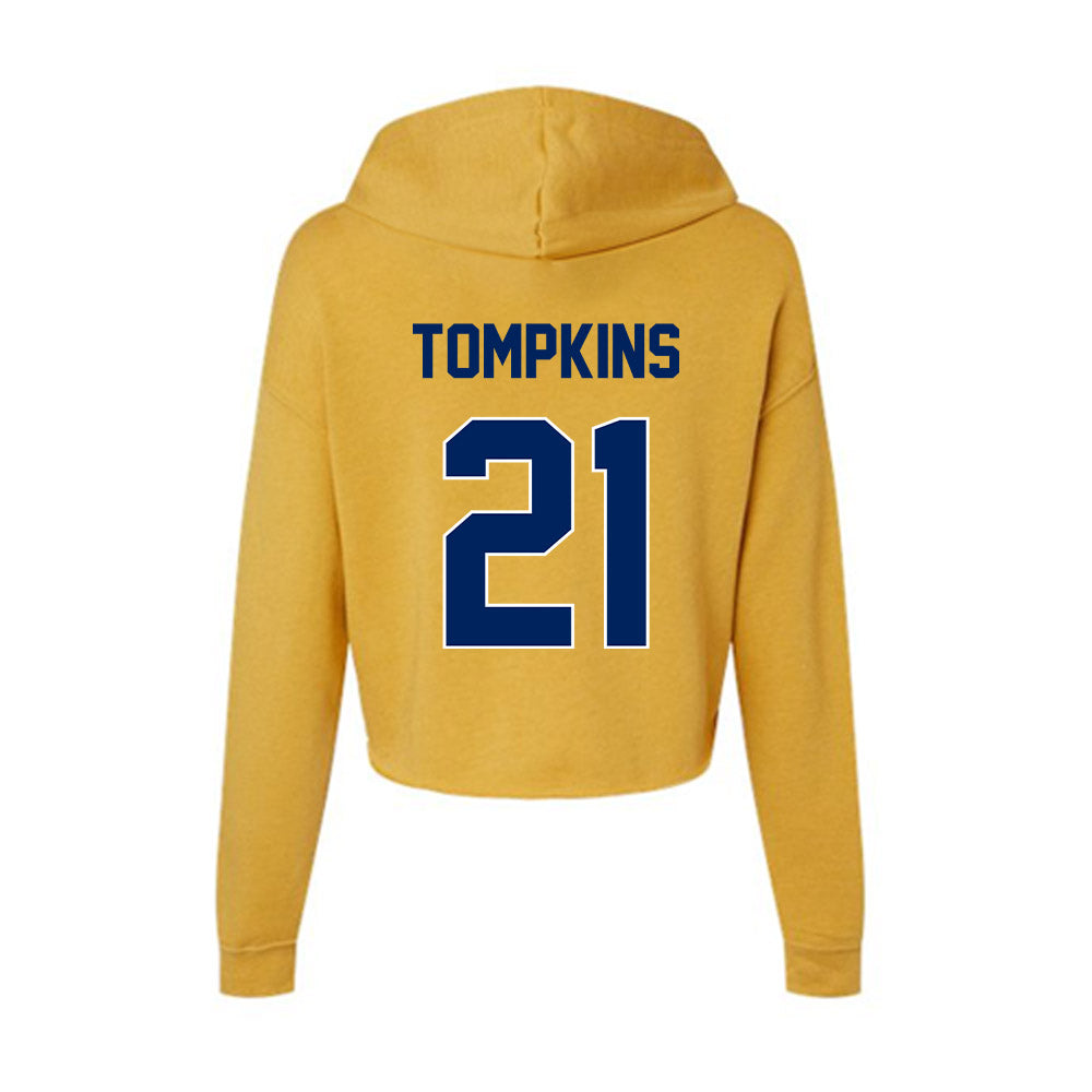 UW Eau Claire - NCAA Women's Soccer : Olivia Tompkins - Women's Crop Fleece Hoodie-1