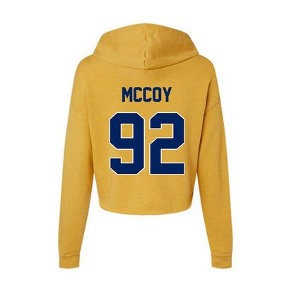 UW Eau Claire - NCAA Football : David McCoy - Women's Crop Fleece Hoodie-1