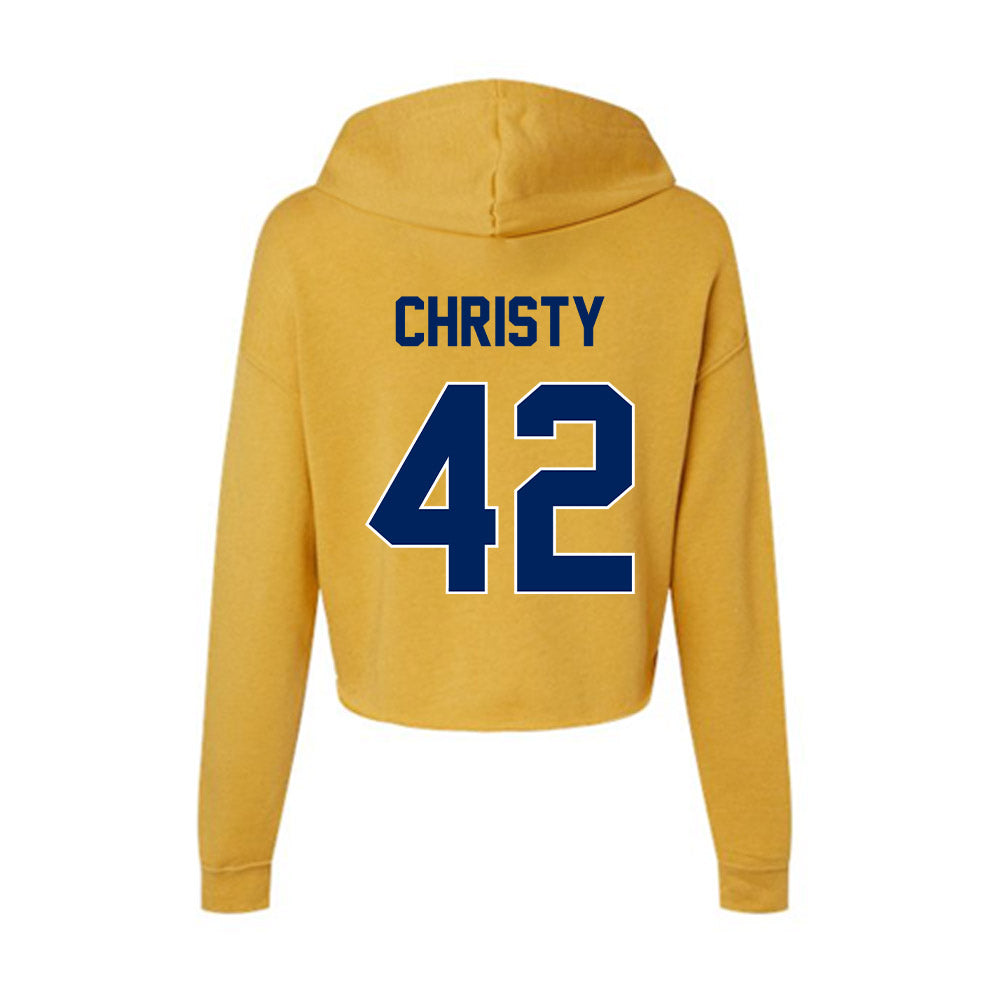 UW Eau Claire - NCAA Football : Carter Christy - Women's Crop Fleece Hoodie-1