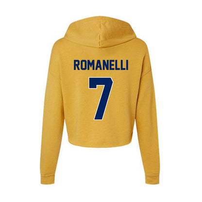  - NCAA Women's Lacrosse : Alexie Romanelli - Women's Crop Fleece Hoodie-1