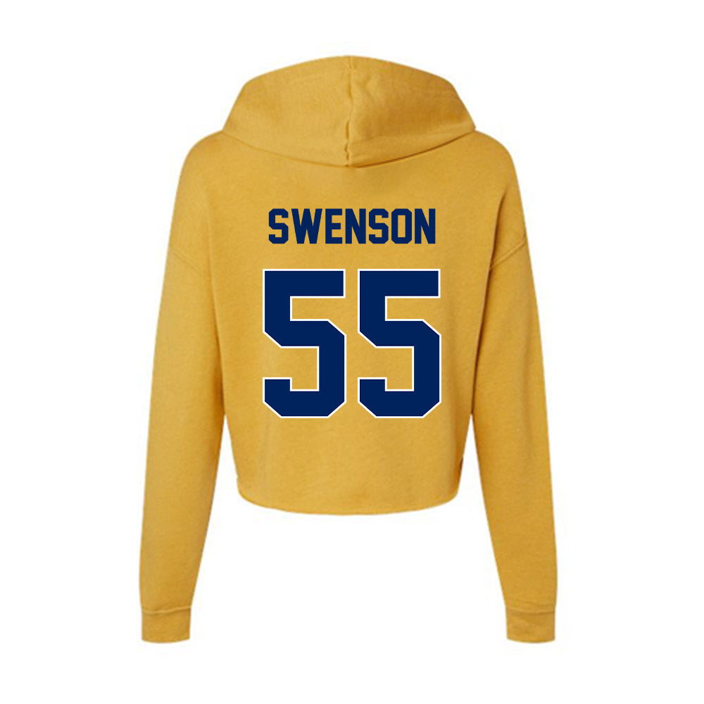 UW Eau Claire - NCAA Football : Lucas Swenson - Women's Crop Fleece Hoodie-1