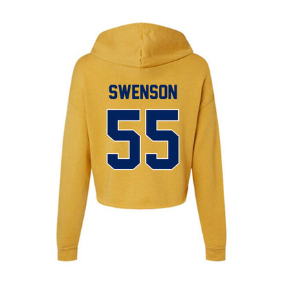 UW Eau Claire - NCAA Football : Lucas Swenson - Women's Crop Fleece Hoodie-1