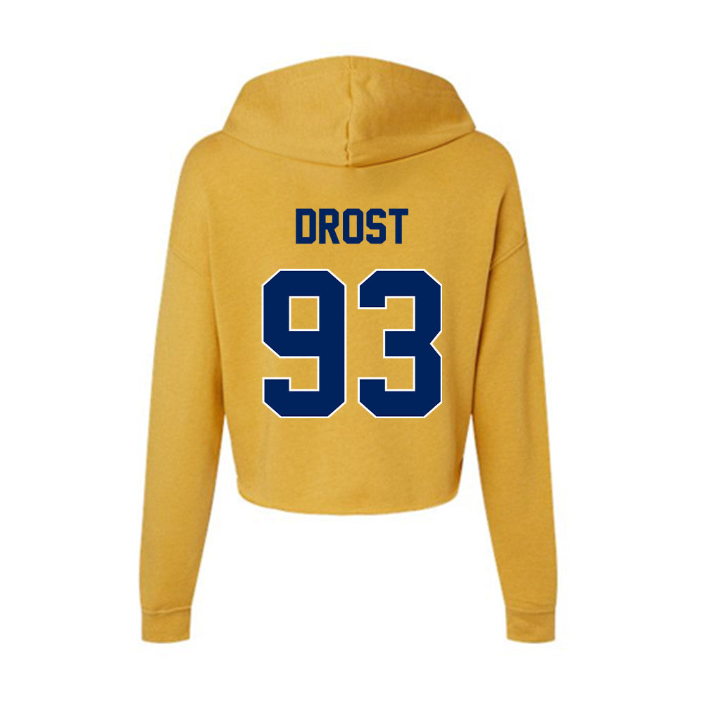 UW Eau Claire - NCAA Football : Aidan Drost - Women's Crop Fleece Hoodie-1