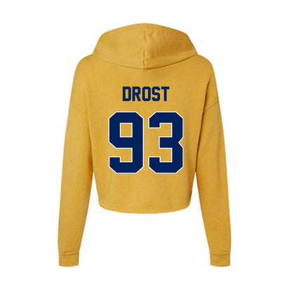 UW Eau Claire - NCAA Football : Aidan Drost - Women's Crop Fleece Hoodie-1