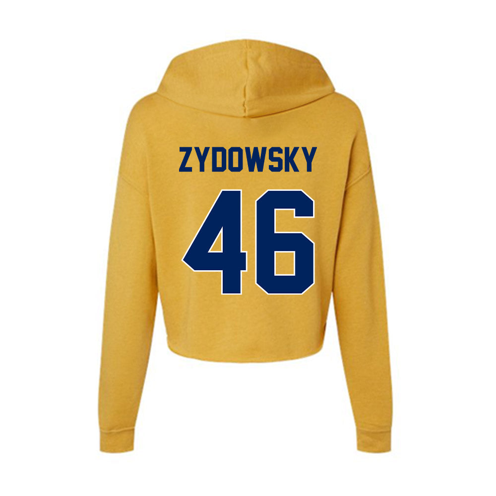 UW Eau Claire - NCAA Baseball : AJ Zydowsky - Women's Crop Fleece Hoodie-1