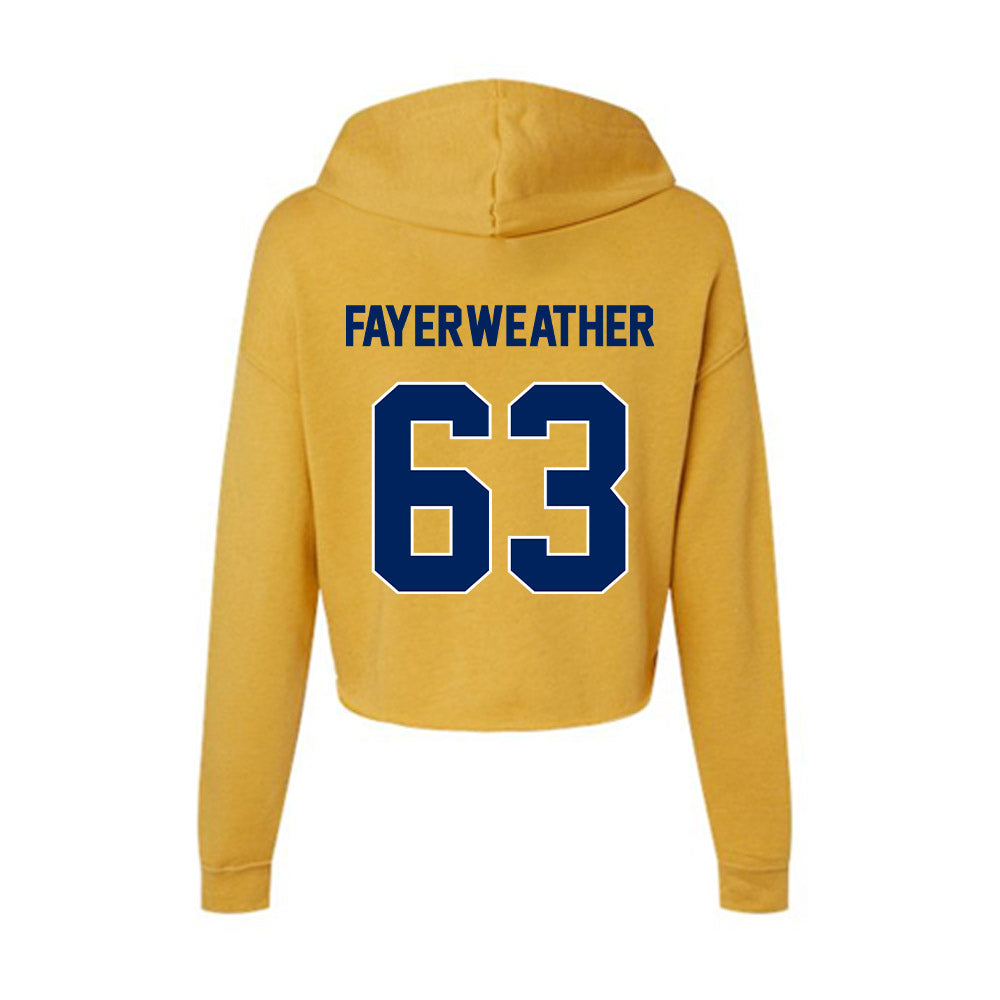 UW Eau Claire - NCAA Football : Blake Fayerweather - Women's Crop Fleece Hoodie-1