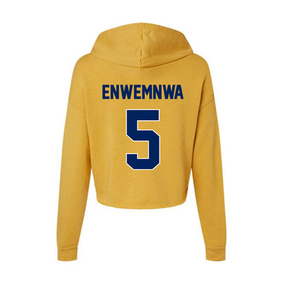 UW Eau Claire - NCAA Men's Soccer : Oge Enwemnwa - Women's Crop Fleece Hoodie-1