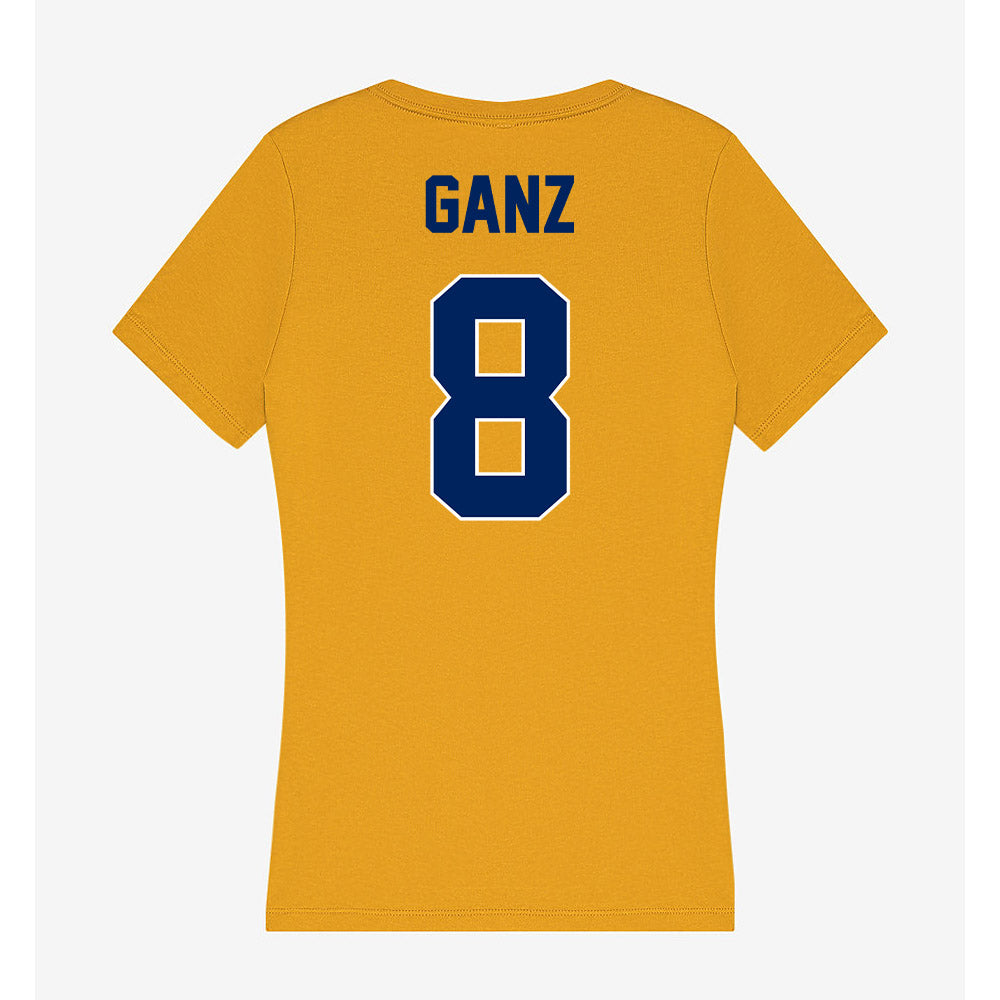 UW Eau Claire - NCAA Men's Ice Hockey : Logan Ganz - Women's V-Neck T-Shirt-1