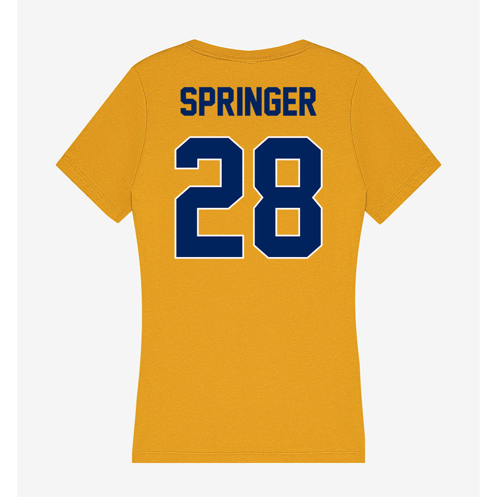 UW Eau Claire - NCAA Softball : Siri Springer - Women's V-Neck T-Shirt-1