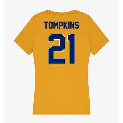 UW Eau Claire - NCAA Women's Soccer : Olivia Tompkins - Women's V-Neck T-Shirt-1
