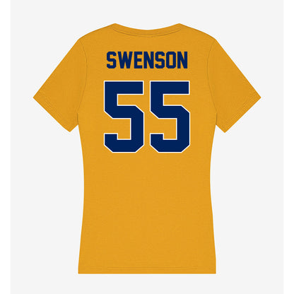 UW Eau Claire - NCAA Football : Lucas Swenson - Women's V-Neck T-Shirt-1