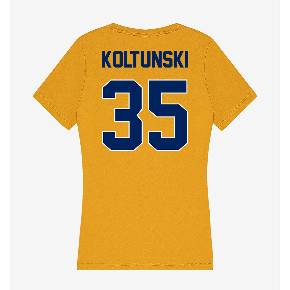 UW Eau Claire - NCAA Football : Tanner Koltunski - Women's V-Neck T-Shirt-1