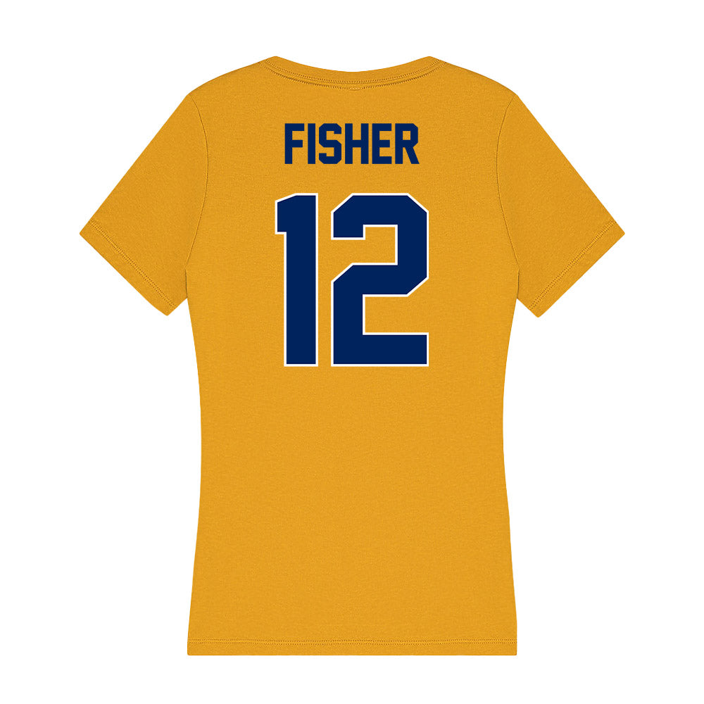 UW - Eau Claire - NCAA Women's Lacrosse : Ellie Fisher - Women's V-Neck T-Shirt-1