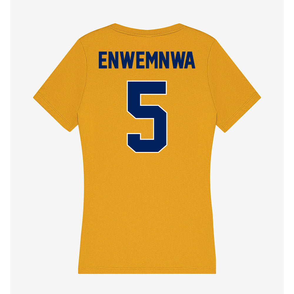 UW Eau Claire - NCAA Men's Soccer : Oge Enwemnwa - Women's V-Neck T-Shirt-1