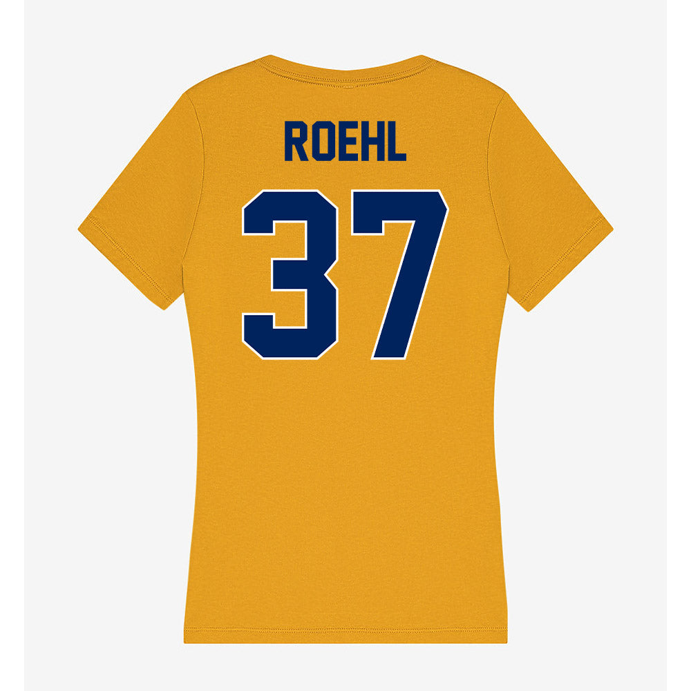 UW Eau Claire - NCAA Football : Nolan Roehl - Women's V-Neck T-Shirt-1
