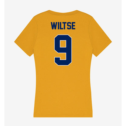 UW Eau Claire - NCAA Women's Ice Hockey : Kylie Wiltse - Women's V-Neck T-Shirt-1