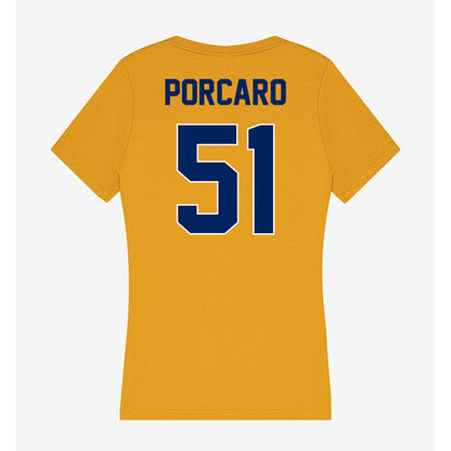 UW Eau Claire - NCAA Football : Frank Porcaro - Women's V-Neck T-Shirt-1