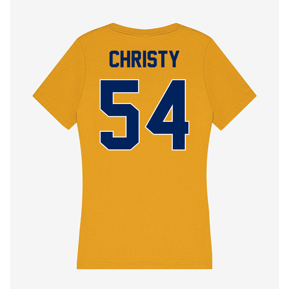 UW Eau Claire - NCAA Football : Keagan Christy - Women's V-Neck T-Shirt-1