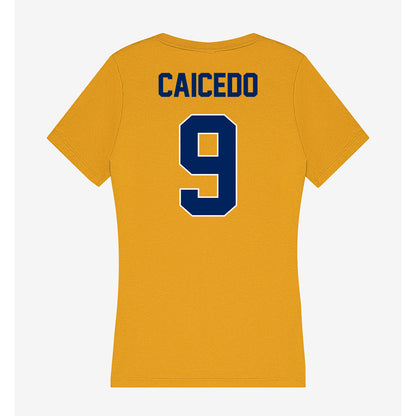 UW Eau Claire - NCAA Baseball : Diego Caicedo - Women's V-Neck T-Shirt-1