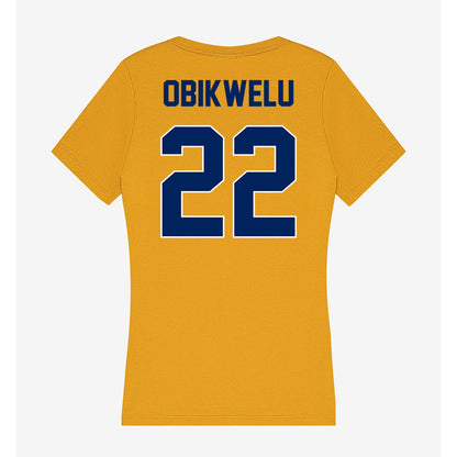 UW Eau Claire - NCAA Football : KJ Obikwelu - Women's V-Neck T-Shirt-1