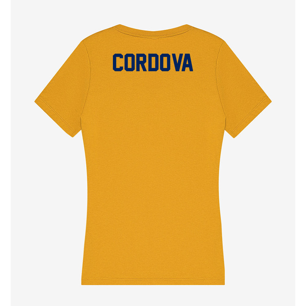 UW Eau Claire - NCAA Women's Gymnastics : Cadence Cordova - Women's V-Neck T-Shirt-1