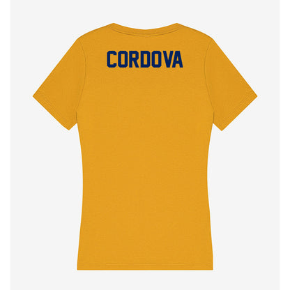 UW Eau Claire - NCAA Women's Gymnastics : Cadence Cordova - Women's V-Neck T-Shirt-1
