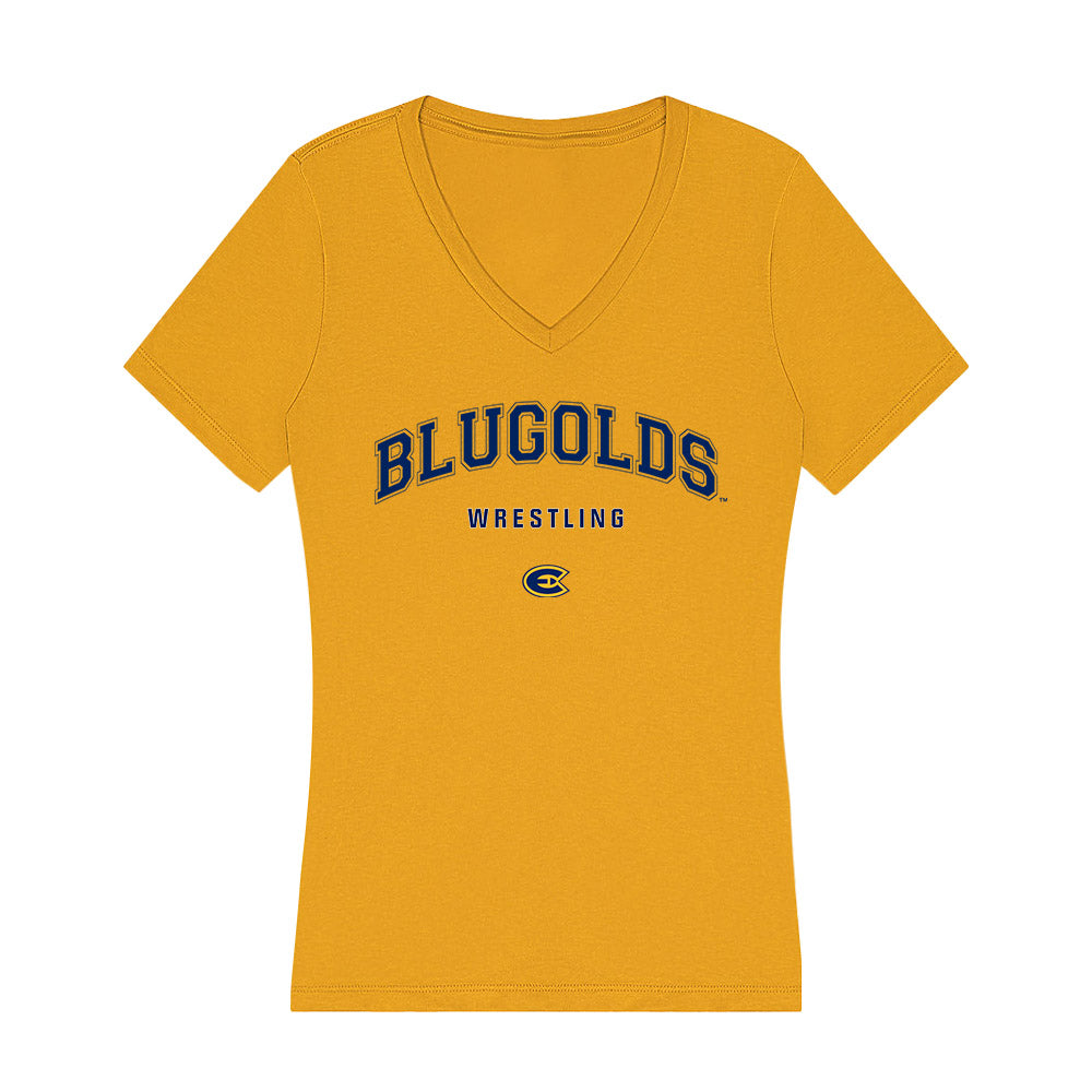 UW - Eau Claire - NCAA Wrestling : Tiago Bertoldo Zwicky - Women's V-Neck T-Shirt-0