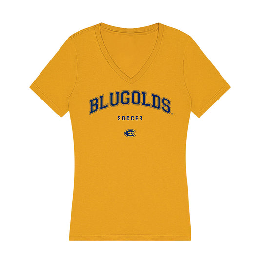 UW Eau Claire - NCAA Men's Soccer : Oge Enwemnwa - Women's V-Neck T-Shirt-0