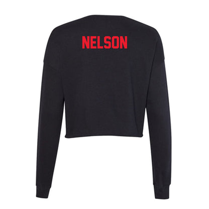 Southern Utah - NCAA Men's Track & Field : Ezra Nelson - Women's Cropped Crew Fleece-1