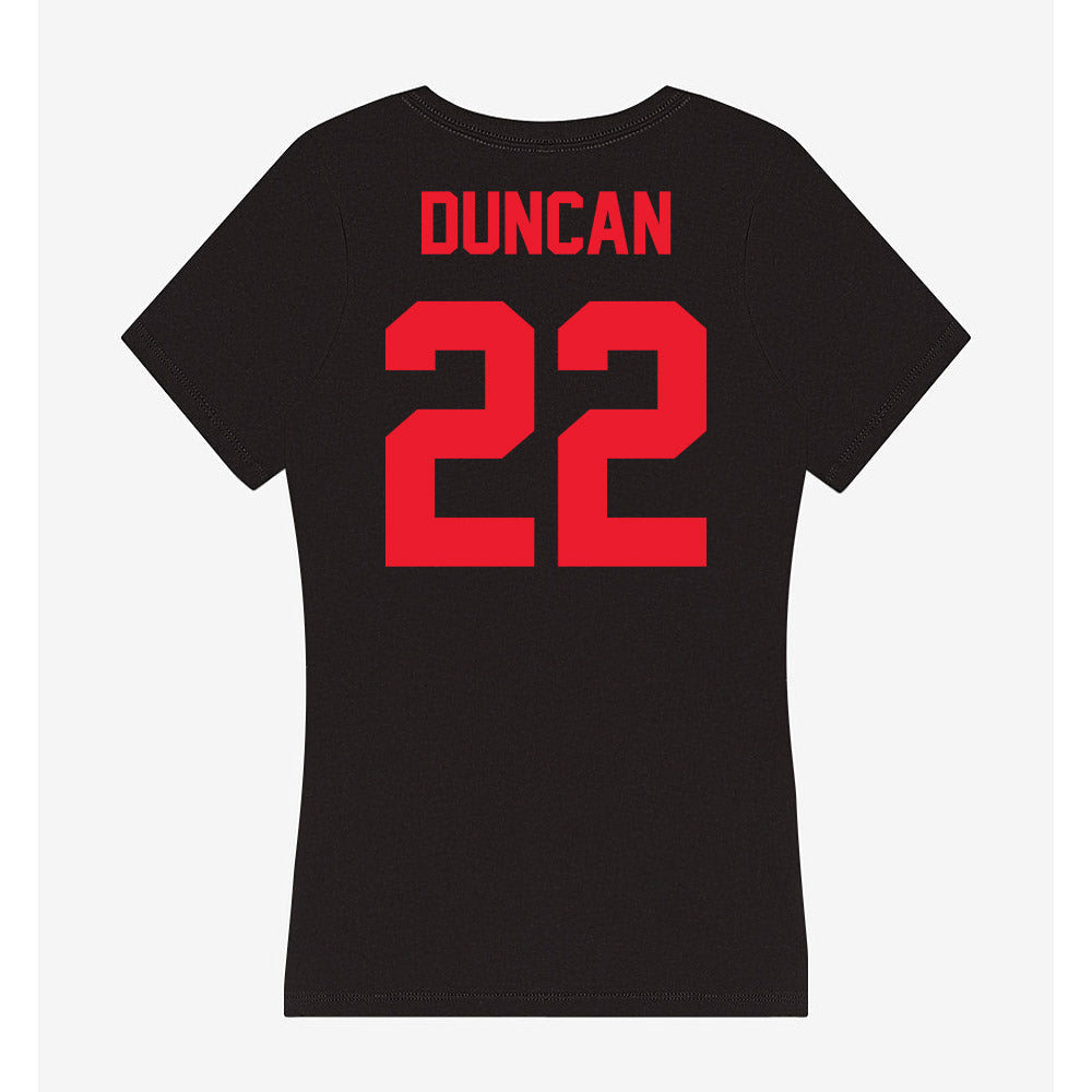 Southern Utah - NCAA Softball : Hannah Duncan - Women's V-Neck T-Shirt-1