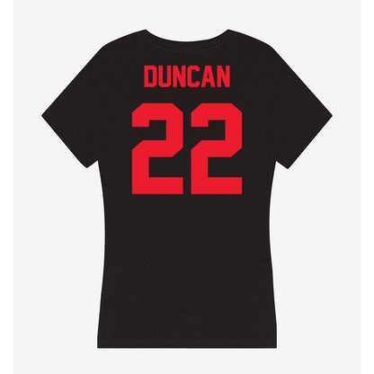 Southern Utah - NCAA Softball : Hannah Duncan - Women's V-Neck T-Shirt-1