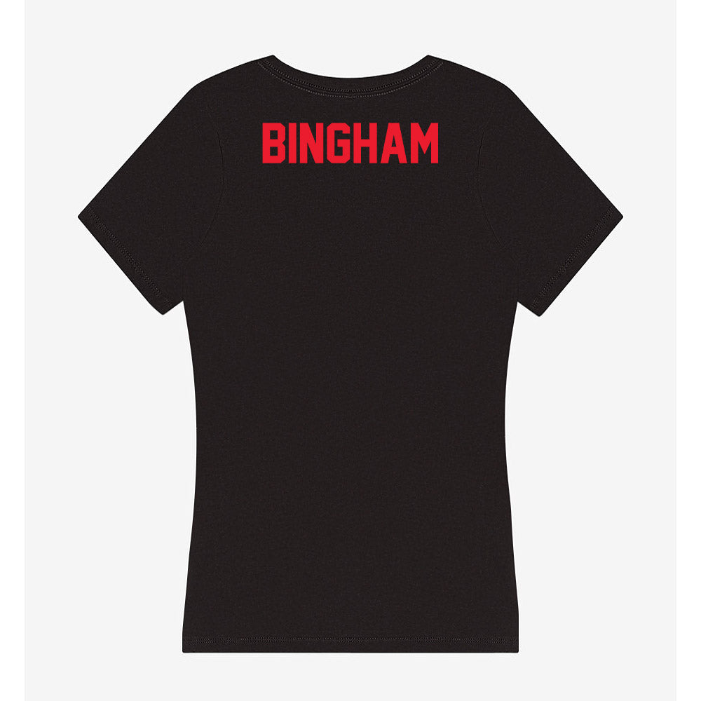 Southern Utah - NCAA Women's Track & Field : Chloe Bingham - Women's V-Neck T-Shirt-1
