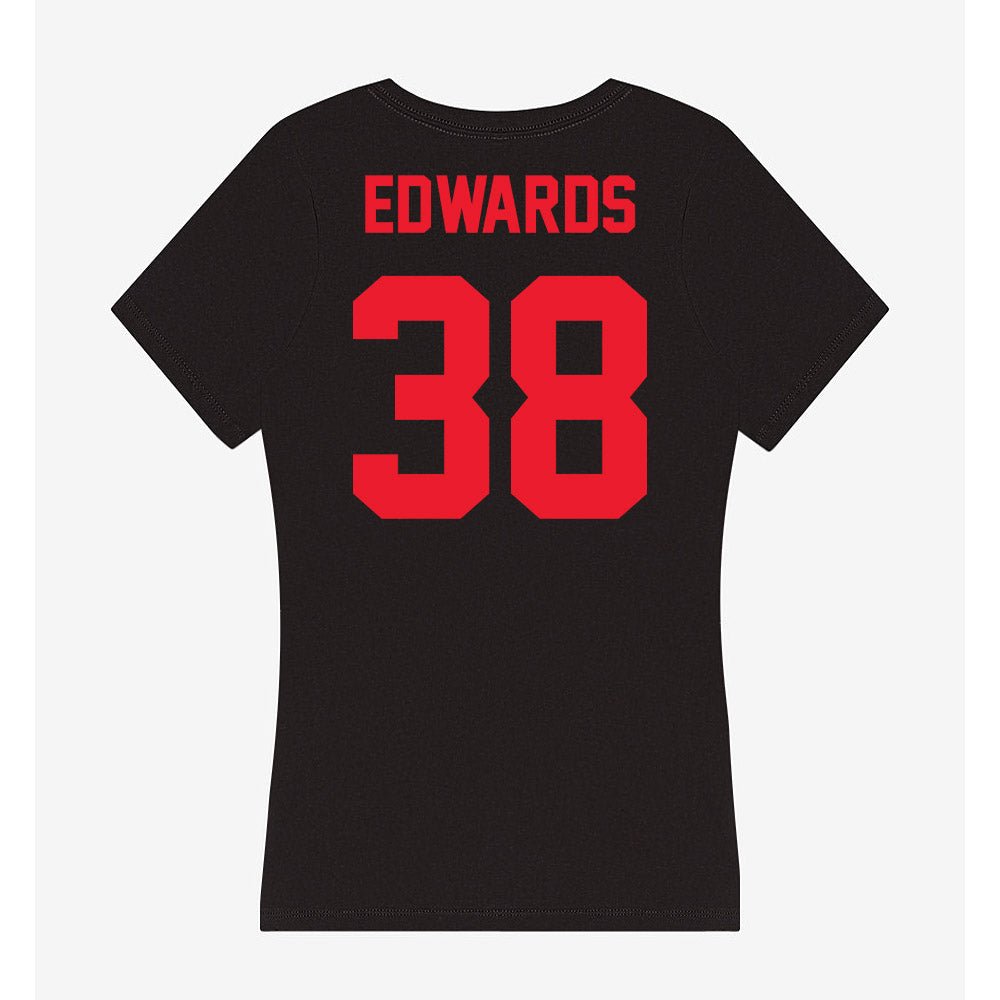 Southern Utah - NCAA Football : Tavian Edwards - Women's V-Neck T-Shirt-1