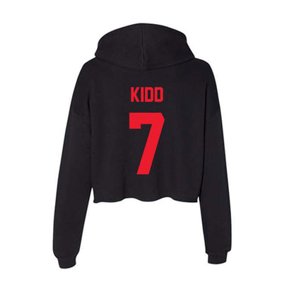 Southern Utah - NCAA Men's Basketball : Zeplin Kidd - Women's Crop Fleece Hoodie-1