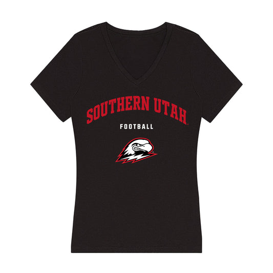 Southern Utah - NCAA Football : Anson Kraut - Women's V-Neck T-Shirt-0