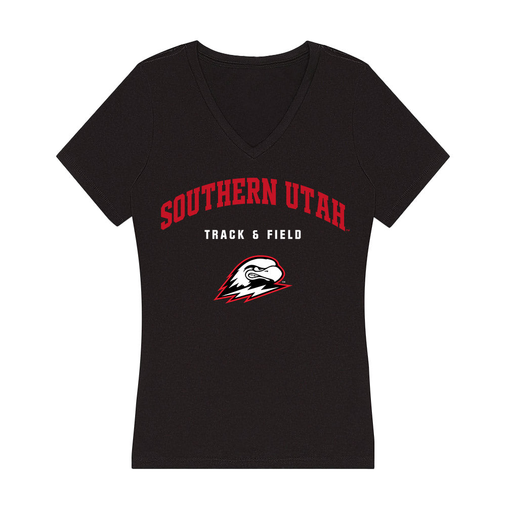 Southern Utah - NCAA Women's Track & Field : Chloe Bingham - Women's V-Neck T-Shirt-0