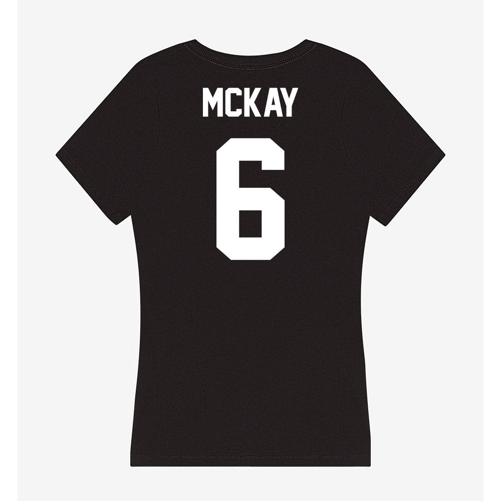 Utah Valley - NCAA Men's Soccer : Dan McKay - Women's V-Neck T-Shirt-1